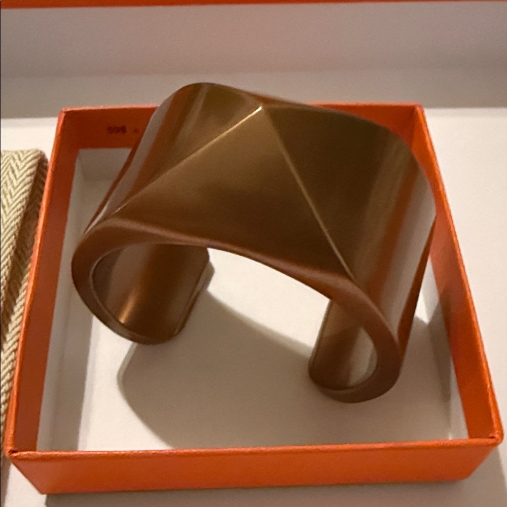 New Hermes Alu Medor Cuff Bracelet size T2 - Picture 10 of 11